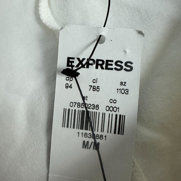 Express Halter Neck White Dress With Crisscross Front Design Size M - Picture 7 of 7